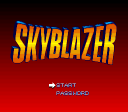 Skyblazer (Europe) Title Screen